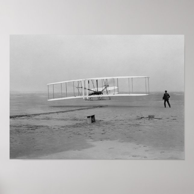 Poster Premier vol de Wright Brothers (Devant)