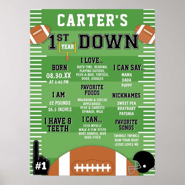 Poster Première année Down Black Football 1er Anniversair (Devant)
