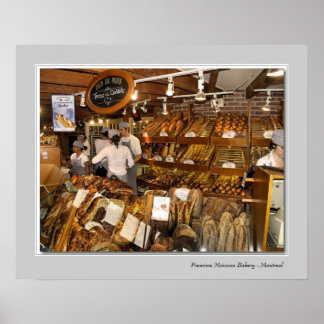 Poster Première boulangerie Moisson - Montréal