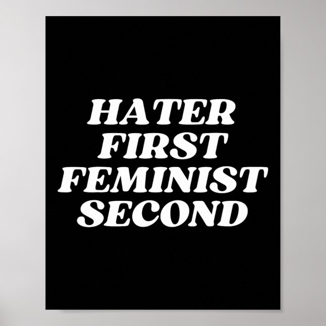 Poster Première Feministe Deuxième Funny Feminism Plaisan (Devant)