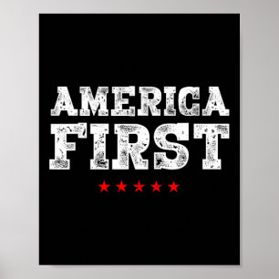 Poster Première femme pro-trump