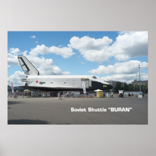 Poster Première navette soviétique Buran