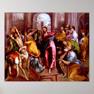 Poster Première purification du Temple par Jésus (Jean 2: