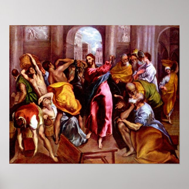 Poster Première purification du Temple par Jésus (Jean 2: (Devant)