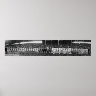 Poster Première série mondiale colorée équipes, jeu 1, 19