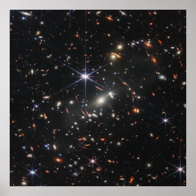 Poster Première vue profonde de l'univers de Webb (Devant)