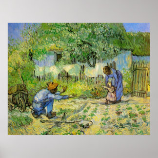 Poster Premières étapes par Vincent van Gogh