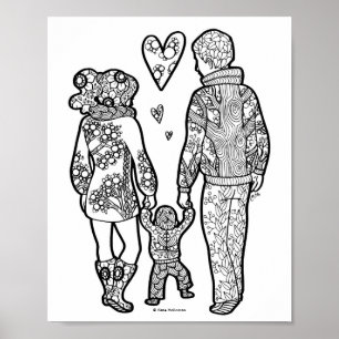 Poster Premiers pas - Maman Vie / Parenthos Art Imprimer