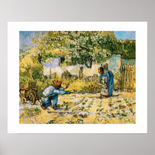 Poster "Premiers pas" par Vincent Van Gogh Beaux-Arts Imp