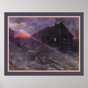 Poster "Premonition" by Henryk Weyssenhoff ca.1893