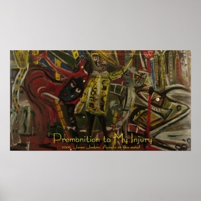 Poster Prémonition de ma blessure (Devant)