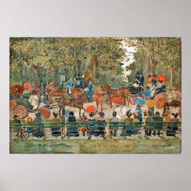 Poster Prendergast - Central Park (Devant)