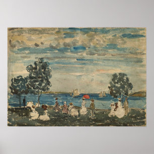 Poster Prendergast - Figures On A Beach 1910