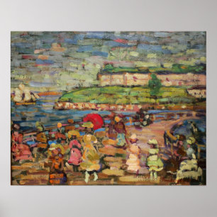 Poster Prendergast - Figures sur un pont