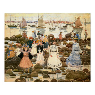 Poster Prendergast - Low Tide, Beachmont,
