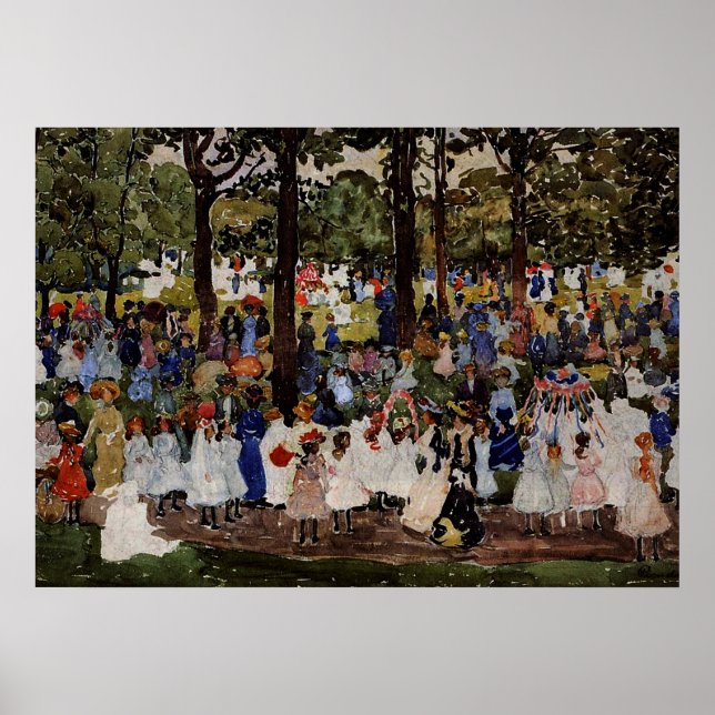 Poster Prendergast - May Day, Central Park (Devant)