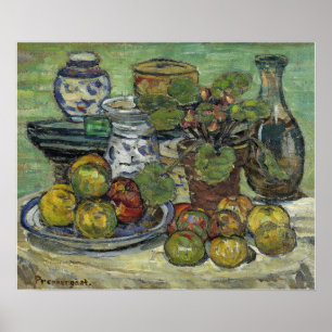 Poster Prendergast - Nature morte aux pommes