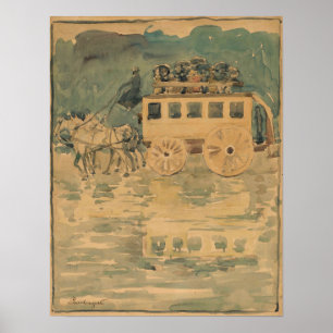 Poster Prendergast - Omnibus Parisien 1893