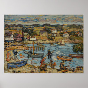 Poster Prendergast - Port de Marblehead