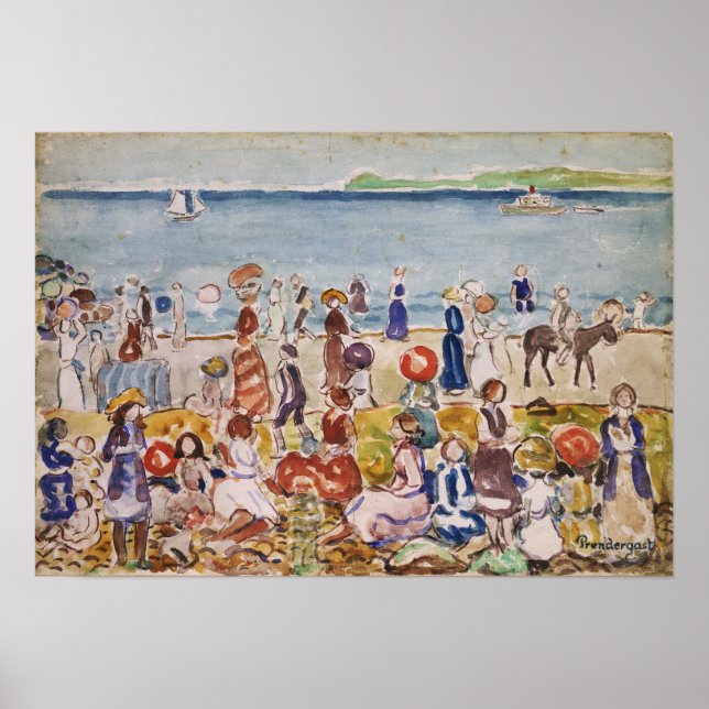 Poster Prendergast - Revere Beach (Devant)