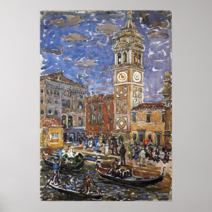 Poster Prendergast - San Maria Formosa Venice 1912