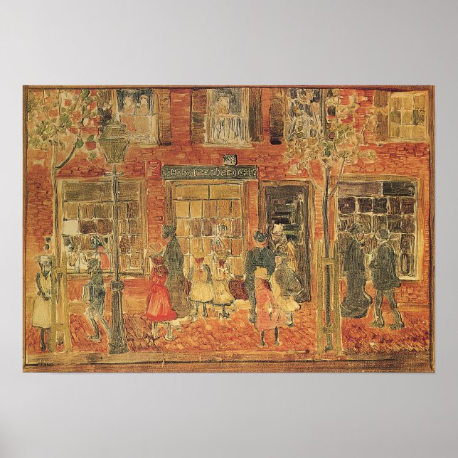 Poster Prendergast - Scène de rue 1894 (Devant)
