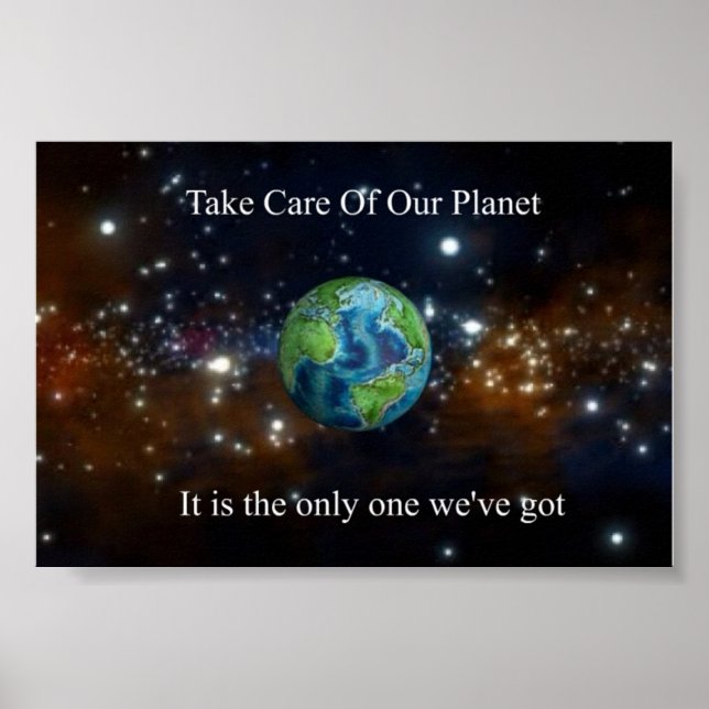 Poster Prenez soin de notre planète (Devant)