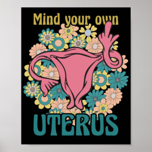 Poster Prenez soin de votre propre Uterus Feminist Pro Ch