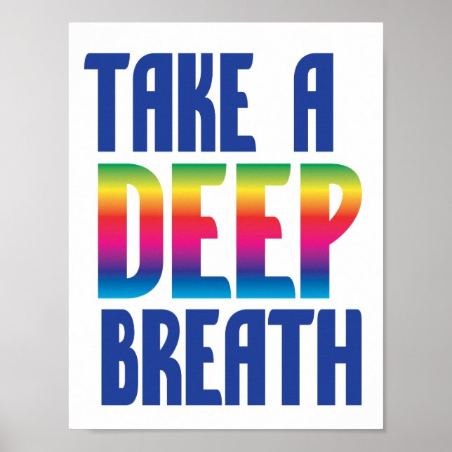 Poster Prenez une profonde respiration (Devant)