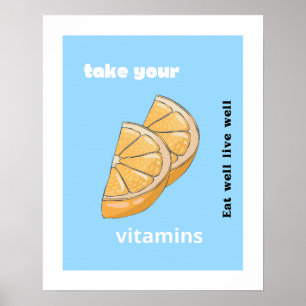Poster Prenez vos vitamines