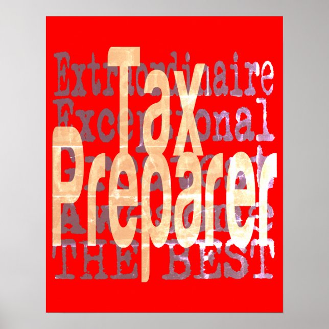 Poster Préparateur fiscal Extraordinaire (Devant)