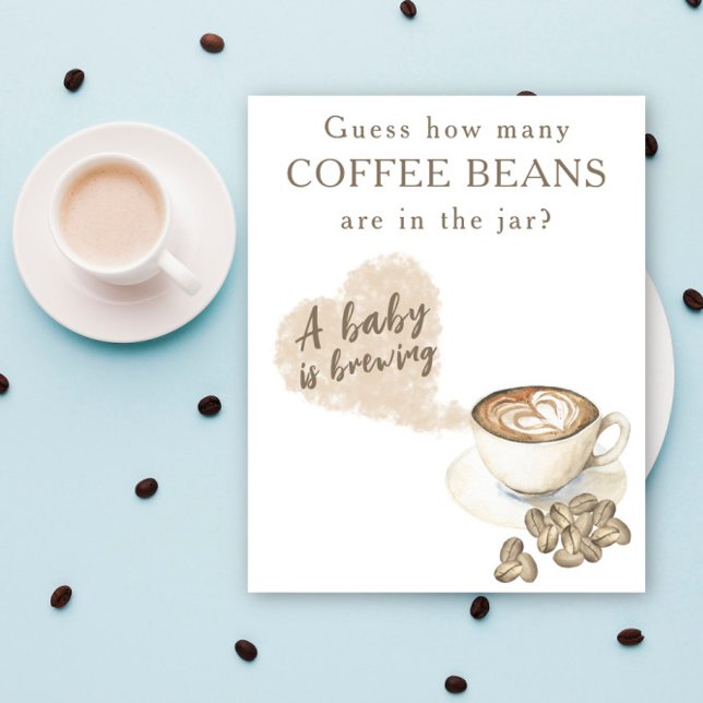 Poster Préparation du café - Combien de grains de café (Créateur téléchargé)