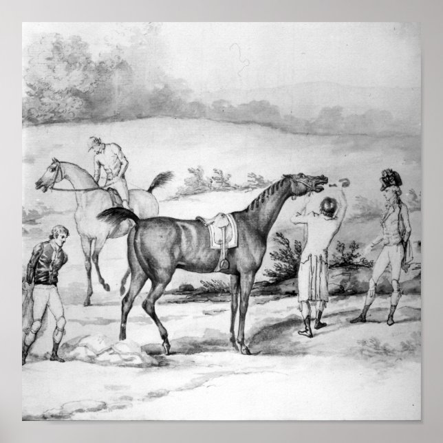 Poster Préparation d'une course (Devant)