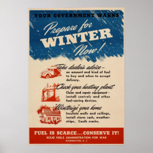 Poster Préparez-vous à l'affiche d'hiver maintenant