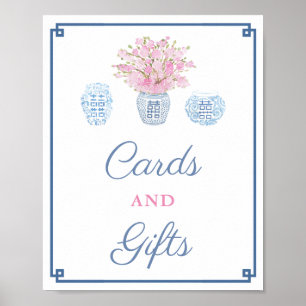 Poster Preppy Marine Cartes Roses Et Cadeaux Wedding show