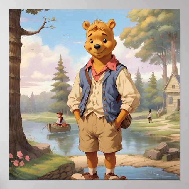 Poster Preppy Winnie l'Ooh 1 (Devant)