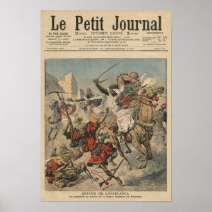 Poster Près de Casablanca le remplissage de goumiers