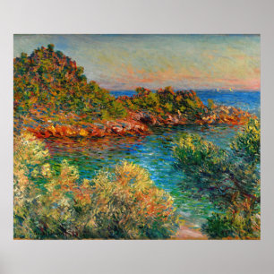 Poster Près de Monte Carlo, peinture célèbre de Claude Mo