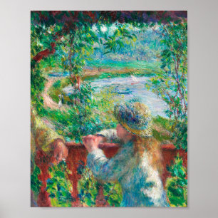 Poster Près du lac par Pierre-Auguste Renoir