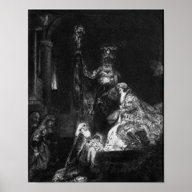 Poster Présentation au Temple, 1654 (Devant)