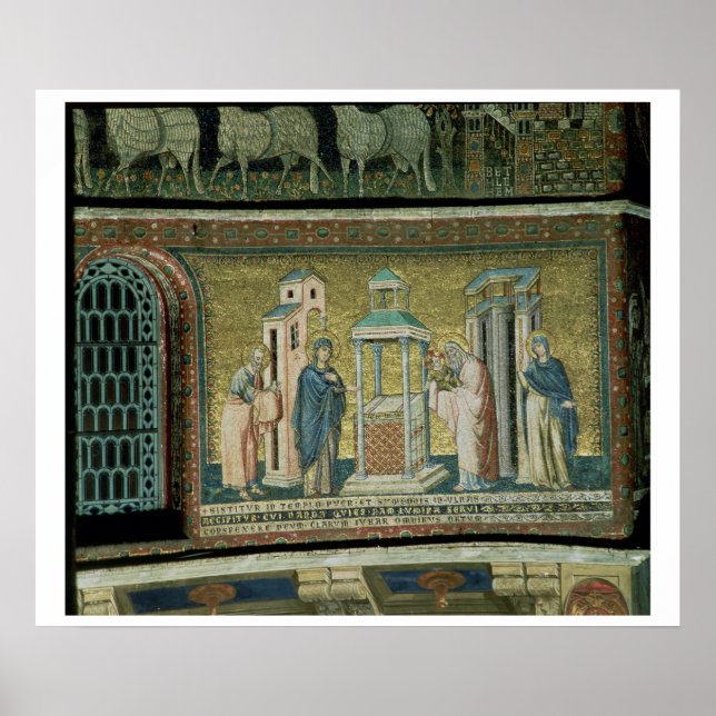 Poster Présentation dans le Temple, détail de l'histoire (Devant)