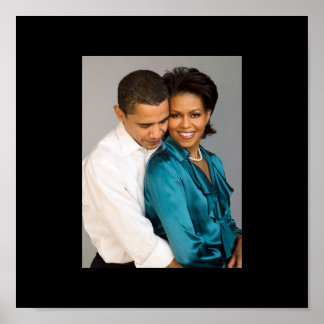 POSTER PRÉSIDENT BARACK & MICHELLE OBAMA