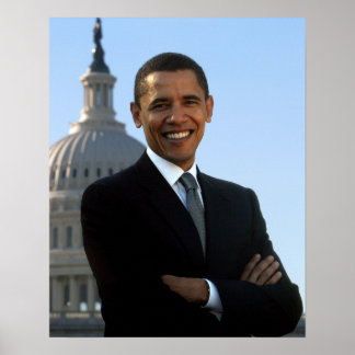 Poster Président Barack Obama Portrait de sénateur
