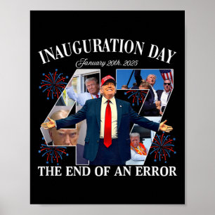 Poster Président Donald Trump Jour d'investiture 2025 (su