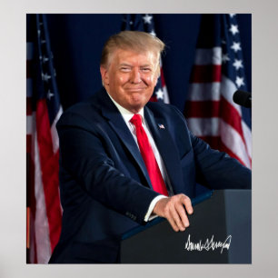 Poster President Donald Trump July 4, 2020 & Sig