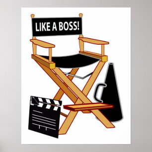 Poster Président du directeur : Comme un patron !