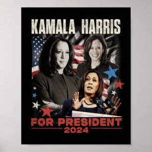 Poster Président Kamala Harris Nous ne reviendrons pas 20