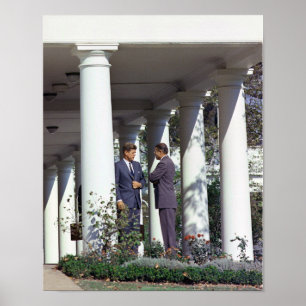Poster President Kennedy and Robert McNamara 