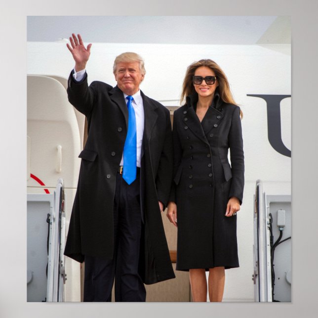 Poster Présidente et Première dame Trump (Devant)