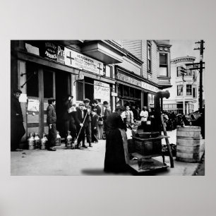 Poster Presidio Heights Quake Relief - San Francisco 1906